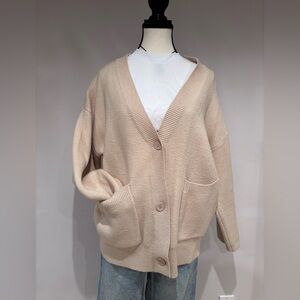 Princess Polly Cream Button-Up Cardigan